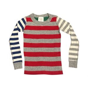 Hanna Andersson Striped Long Sleeve PJ Top Size 5